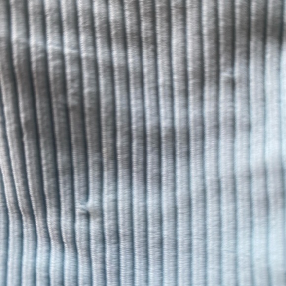 NWOT Frankie's Bikinis Jenna pale blue Ribbed Bandeau 
Swimsuit Top - Picture 7 of 7